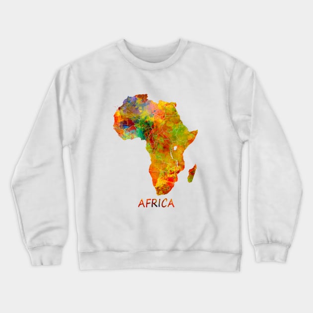 Africa map #africa Crewneck Sweatshirt by JBJart